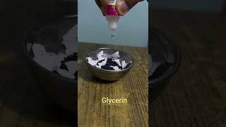 Reaction between Glycerin and Potassium permanganate [upl. by Chrissa]