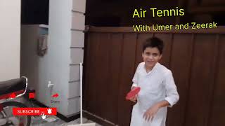 We played air Tennis [upl. by Arraes38]