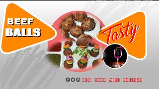 BEEF BALLS RECIPE  BEEF BALLS FRY  EASY AND SPECIAL STYLE MEATBALLS BALLS FRY [upl. by Ahsitel423]