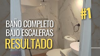 BAÑO COMPLETO BAJO ESCALERAS  PROYECTO CONSTRUCTOR [upl. by Lessur339]