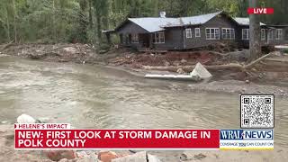 First look at storm damage in Polk County North Carolina [upl. by Ful723]