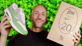 NIKE RESSORT UNE PAIRE LEGENDAIRE LA AIR MAX 1 PATTA CHLORO [upl. by Macmullin711]