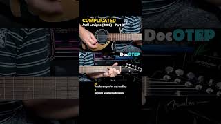 Complicated  Avril Lavigne 2002 Easy Guitar Chords Tutorial with Lyrics Part 3 REELS [upl. by Treboh]