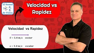 Rapidez vs Velocidad diferencias y similitudes entre rapidez y velocidad  física cinemática [upl. by Rafiq]