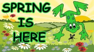 Spring Songs for Children  Spring is Here with Lyrics  Kids Songs by The Learning Station [upl. by Yelram315]