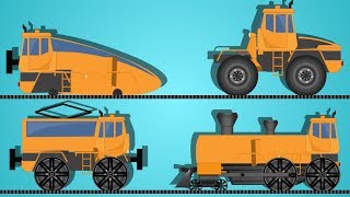 transformer  cartoon trains for children  educational video  trains for kids  kids vehicles [upl. by Atiras]