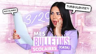 JE RÉAGIS À MES BULLETINS SCOLAIRES ET CEST LA CATA 😱😱 [upl. by Etnoek]