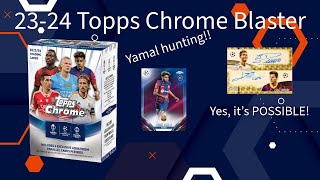 202324 Topps Chrome UEFA Competitions Blaster Box Opening The hit possibilities are endless [upl. by Okun]