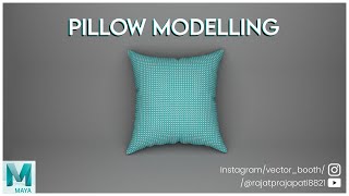 Easiest way to create a pillow in Autodesk Maya  Maya 3d [upl. by Ahsek332]