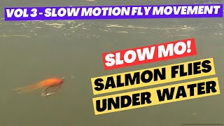 How Salmon Flies Move in SLOW MOTION Salmon Fly Fishing [upl. by Nuahsyt719]