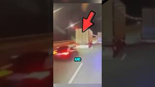 Speeding Audi Slams Into Truck Trailer in Final Ride 😱 [upl. by Atews554]