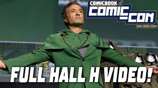 Robert Downey Jr DOCTOR DOOM Reveal Full Video From Marvel Hall H [upl. by Wickner]