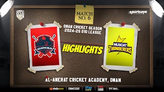 Match 06  Highlights  IAS INVINCIBLES vs MUSCAT THUNDERERS  Oman D10 [upl. by Nairam]