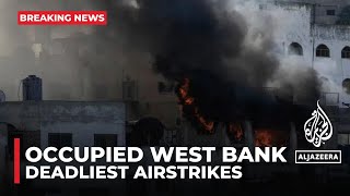 Israel carries out deadliest airstrike on occupied West Bank in over 20 years AJE correspondent [upl. by Nyliuqcaj]