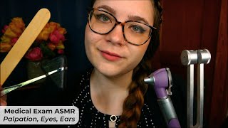 Medical Examination ASMR Face Palpation Eye amp Ear Exam Tuning Fork Hearing Tests 🩺 Medical RP [upl. by Asil]