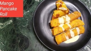 Mango Pancake RollMango Crepe RollEasy amp Quick Mango Roll RecipeIshas Kitchen [upl. by Rukna826]