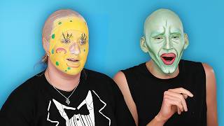 doing horrible Spongebob makeup with Trixie Mattel [upl. by Westleigh]