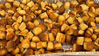 A quicker more efficient way to make CROUTONS [upl. by Hteazile397]