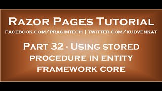 Using stored procedure in entity framework core [upl. by Whitford821]