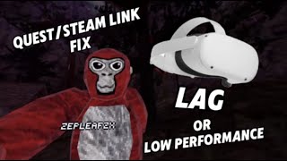 QUESTSTEAM LINK LAG OR LOW PERFORMANCE FIX OCULUS QUEST 2 SUMMER 2024 [upl. by Mezoff]