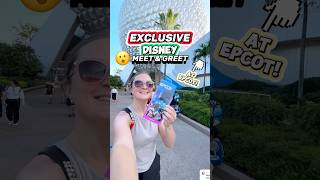 EXCLUSIVE Disney Meet amp Greet  Epcot 😮🐭 And How to Get In [upl. by Carlynne]