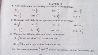 RS AGGARWAL CLASS 8TH EXERCISE 1B QUESTION 1 VViii theastutetutelage rsagrawalmaths class8 [upl. by Marko]