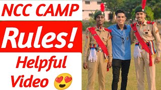 NCC Camps Rules ✅  10MPBattalionNCCUjjain [upl. by Wieche29]