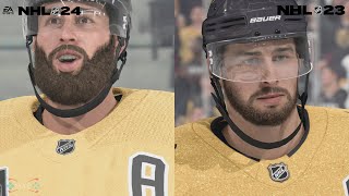 NHL 24 vs NHL 23 NextGen  Graphics Comparison Gameplay Xbox Series X 4K60 HD [upl. by Inigo37]