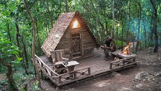 BUSHCRAFT SKILLS BUILDING AFRAME IN BUSHCRAFT CRAFTING WILDLIFE [upl. by Sancho]