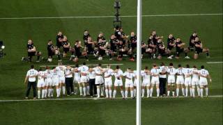 RWC 2011 Final  All Blacks Haka vs French flying V [upl. by Hedva]