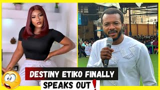 DESTINY ETIKO FINALLY OPENS UP ON WHAT EVANG EBUKA OBI 👉DID TO HER [upl. by Finzer]