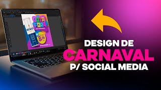 Design para social media com a temática de Carnaval [upl. by Dremann310]