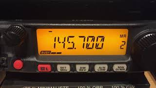 Relais VHF de la Pierre St Martin R4 145700 Mhz F6ZCV VS F8BBL [upl. by Lonnard]