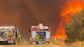 Raw Firefighters Battle Bushfires in Australia [upl. by Iluj]