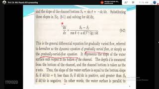 L6 Gradually varied flow Part2  CE361  HA  L3 TI  09122020 [upl. by Soutor]