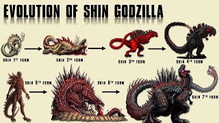 The 8 Forms of Shin Godzilla  Ultimate Evolution [upl. by Aratahc964]