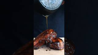 Grilled Whiskey Butter Glazed Pork Chops Recipe on the BBQ Shorts [upl. by Ayom]