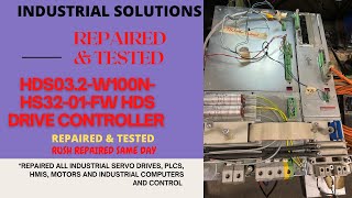 INDRAMAT HDS032W100NHS3201FW HDS DRIVE CONTROLLER REPAIRED amp TESTED [upl. by Nesyla706]