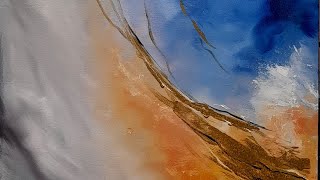 Painting an Abstract in Oils [upl. by Ahsilak]