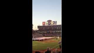 Oco Coliseum Oakland Raiders Vs San Diego Chargers 91012 Anthem [upl. by Yajet]