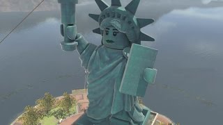 LEGO City Undercover  Lady Liberty Island 100 Guide All Collectibles [upl. by Llyrehc]