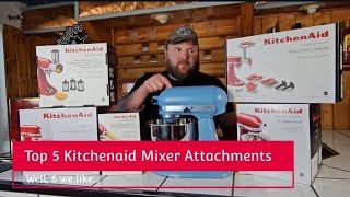 Top 5 KitchenAid Stand Mixer Attachments [upl. by Annice]