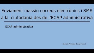 Enviament massiu correus electrònics i SMS [upl. by Enomys]