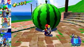 Super Mario Sunshine  24  100 Guide  Gelato Beach The Watermelon Festival [upl. by Ecylahs24]