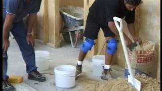 How to Tile amp Grout Part 2 Screeding a Floor The Best Way to level a floor with sand and Cement [upl. by Ylatan]