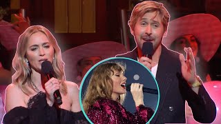 Ryan Gosling amp Emily Blunt SING Barbenheimer Cover Of Taylor Swift’s ‘All Too Well’ During ‘SNL’ [upl. by Uriisa755]