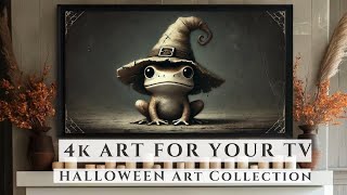 Witchy Frog Vibes  Enchanting Halloween Art for Your TV  4K UHD  2Hours [upl. by Atikal]