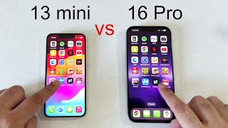 iPhone 16 Pro vs 13 Mini  Speed Test [upl. by Darcy479]