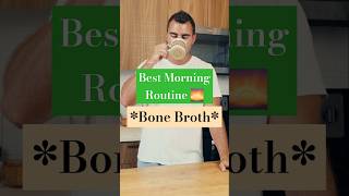 The BEST way to start your morning  Bone Broth bonebroth healthtips morningroutine [upl. by Annavoeg]