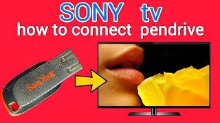 SONY tv pendrive connect [upl. by Eignat]